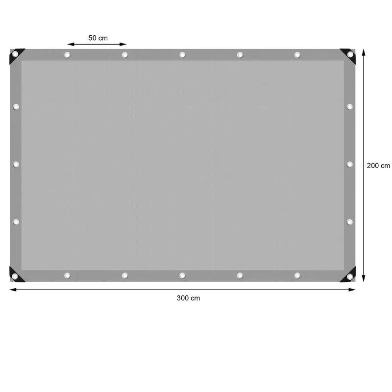 ECD Germany | Abdeckplane Gewebeplane mit Ösen 180g/m² verschiedene Größen