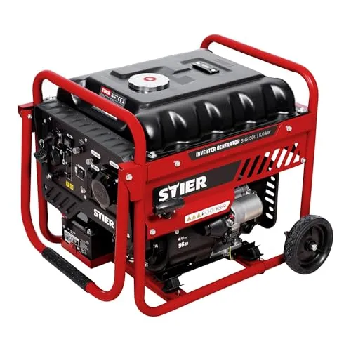 STIER Inverter Stromerzeuger SNS-500 5,0 kW 75 dB(A) Stromgerenator Benzin