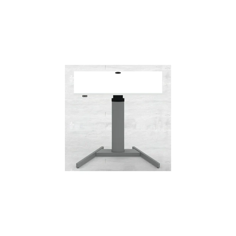 STIER Elektrisch höhenverstellbarer Steh-Tisch 501-19 100x80cm Weiß mel.