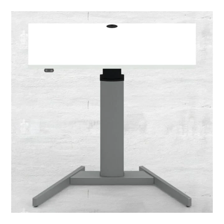 STIER Elektrisch höhenverstellbarer Steh-Tisch 501-19 100x80cm Weiß mel.