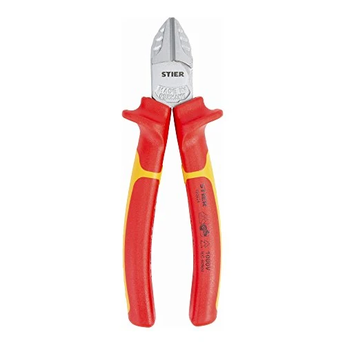STIER Seitenschneider 160 mm VDE Drahtschneider 2-Komponenten-Sicherheitshüllen