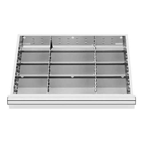 STIER Schubladeneinteilung Metalleinteilung BLH 75 mm Innenmaß 600x450 mm 12