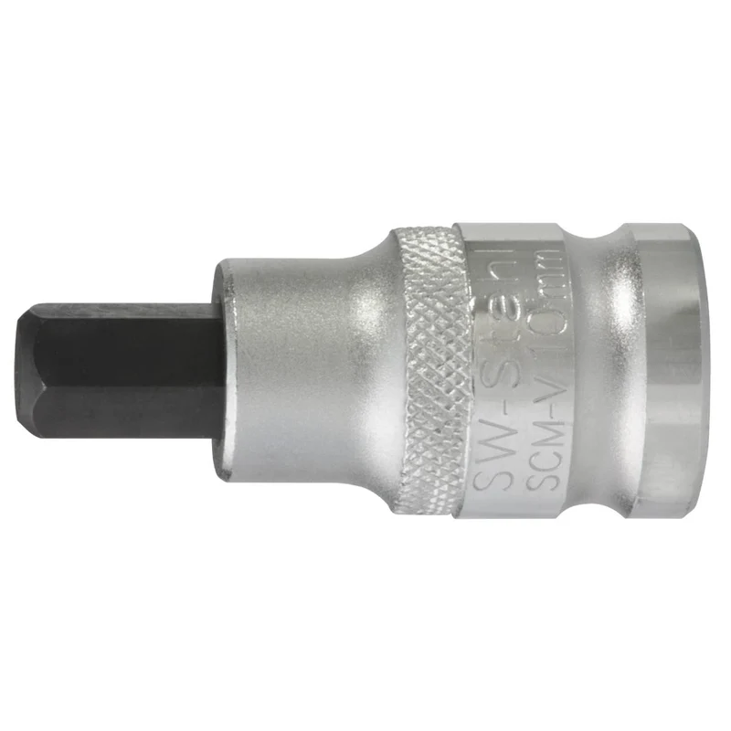 SW-Stahl Schraubendreheinsatz 1/2" Innensechskant 10 x 53 mm
