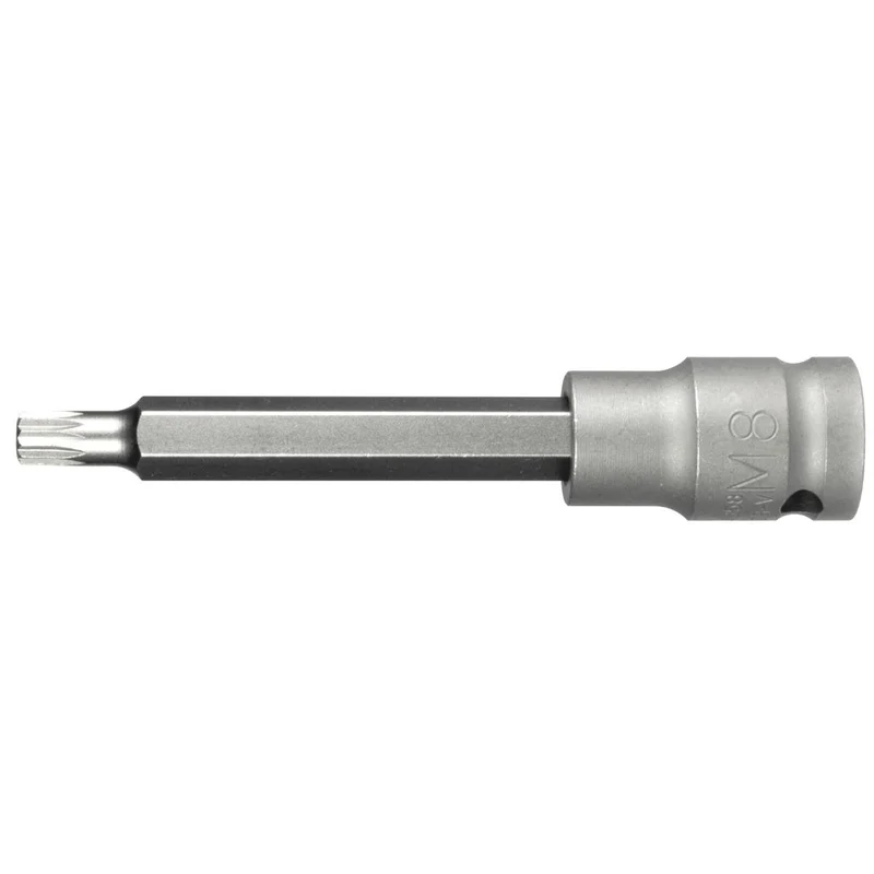 SW-Stahl IMPACT-Schraubendreheinsatz 1/2" Innenvielzahn M8 x 100 mm