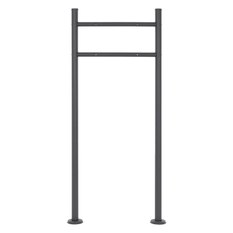 ML-DESIGN | Standbriefkasten freistehend in verschiedenen Designs 120 cm hoch Edelstahl Doppelter Standfuß in Anthrazit