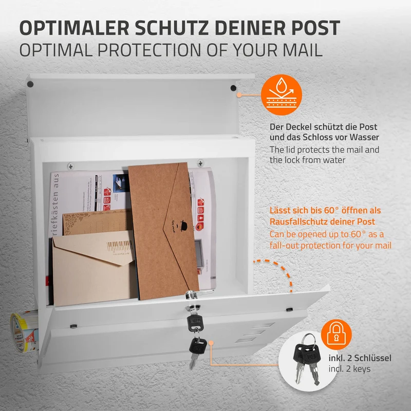 ML-DESIGN | Standbriefkasten freistehend in verschiedenen Designs 120 cm hoch Edelstahl Doppelter Standfuß in Anthrazit