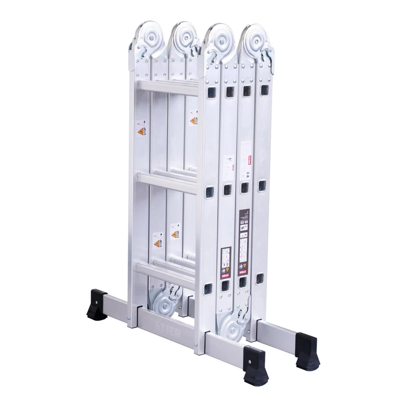 STIER Mehrzweckleiter aus Aluminium max. 3,37 m Vielzweckleiter Universalleiter