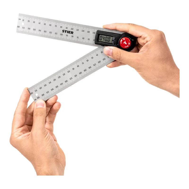 STIER Digitaler Winkelmesser SDW 200 Winkelschmiege mit Feststellfunkion