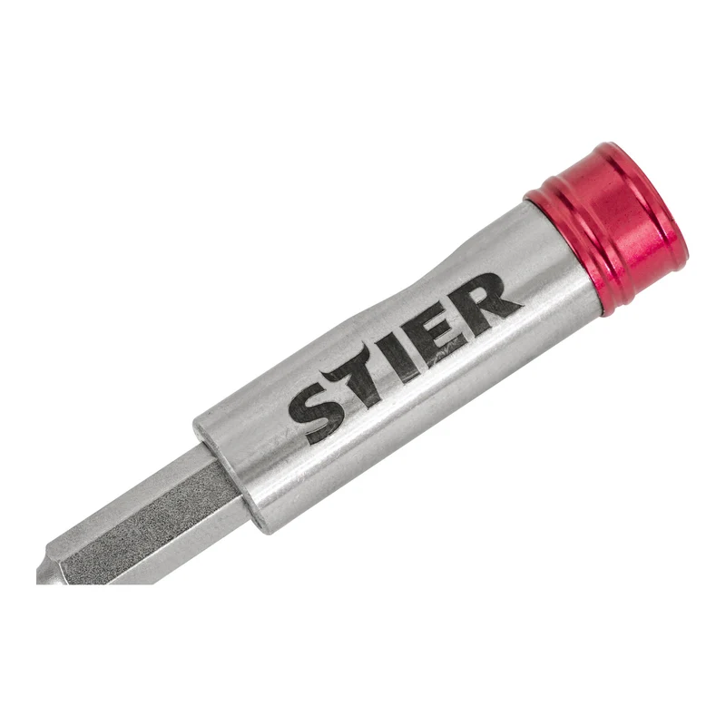 STIER Schnellwechsel-Bithalter 1/4'' magnetisch Sechskant 65 mm lang einhändiger