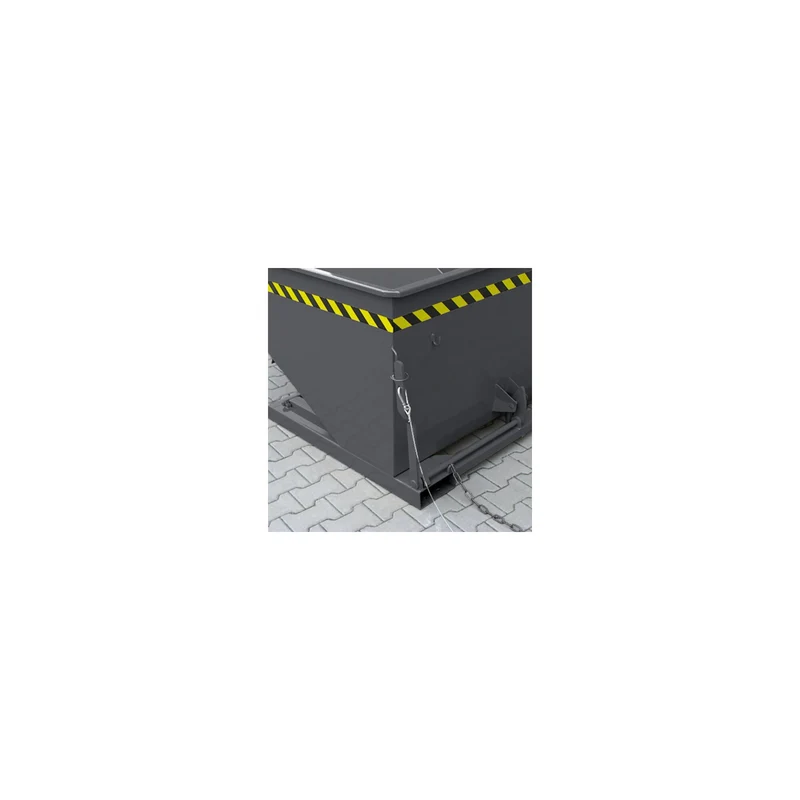 STIER Kippbehälter Scheren-Kipp-Mechanismus 500l 1000kg anthrazitgrau