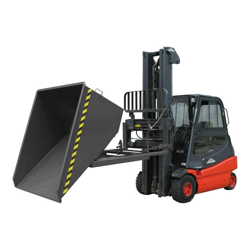 STIER Kippbehälter Scheren-Kipp-Mechanismus 500l 1000kg anthrazitgrau