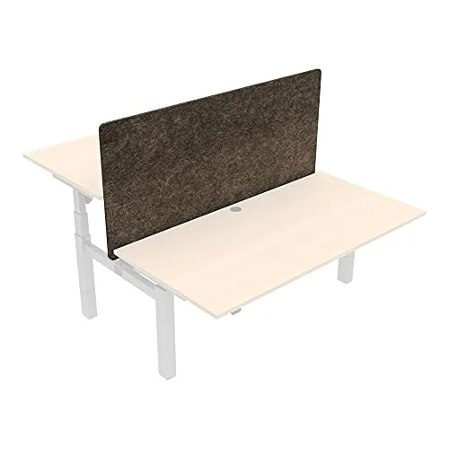 STIER Trennwand für Team-Schreibtisch 501-88 160x80cm Grau Schreibtischzubehör