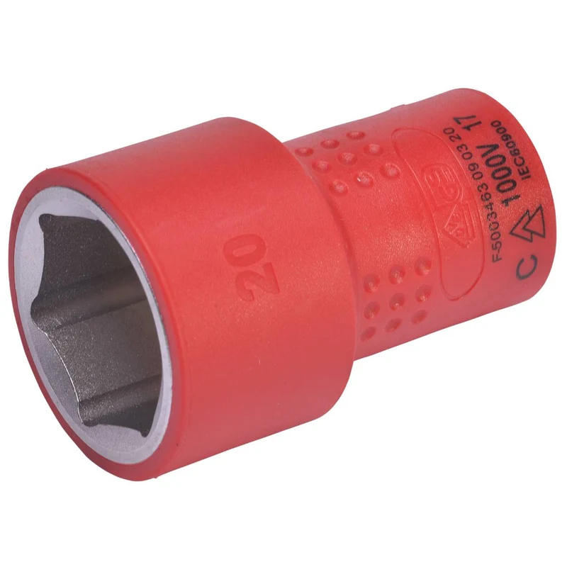 SW-Stahl Steckschlüsseleinsatz 3/8" 20 mm VDE