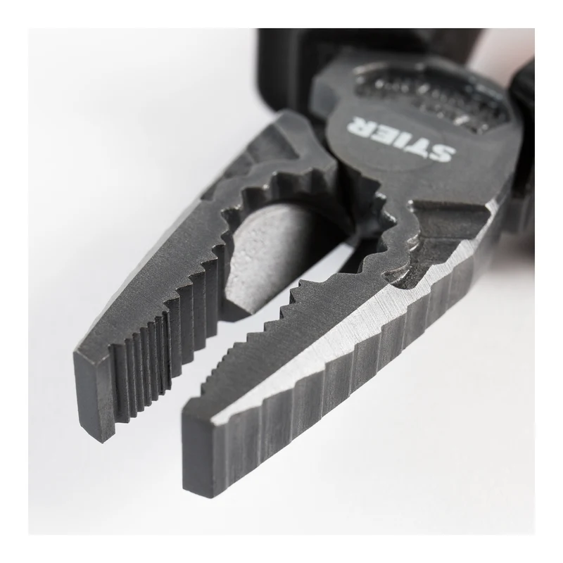 STIER Kraft-Kombinationszange Länge 180 mm eckig Klemmzange Biegezange