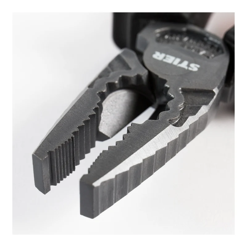 STIER Kraft-Kombinationszange Länge 180 mm eckig Klemmzange Biegezange