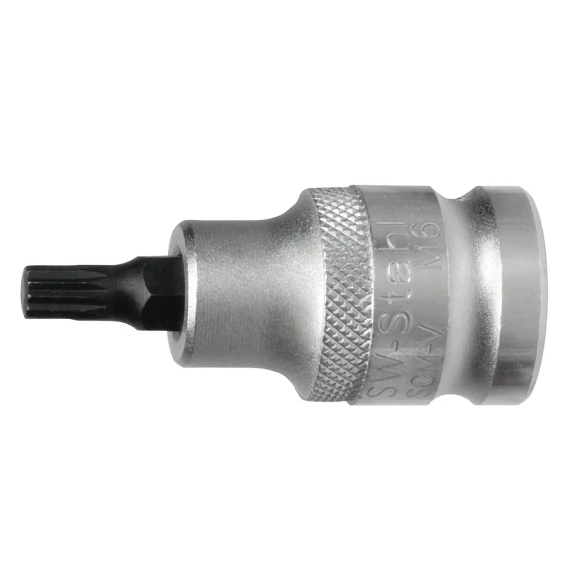 SW-Stahl Schraubendreheinsatz 1/2" Innenvielzahn M12 x 53 mm