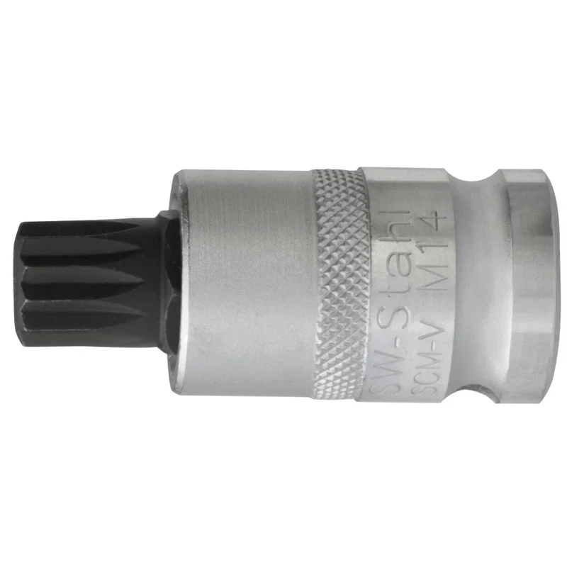 SW-Stahl Schraubendreheinsatz 1/2" Innenvielzahn M14 x 53 mm