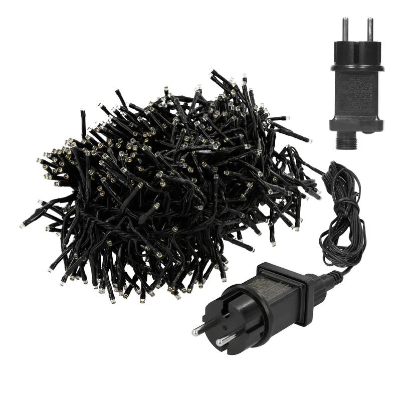 Cluster Lichterkette LED 8,5m, 1152 LEDs Warmweiß, 8 Leuchtmodi IP44 Innen/Außen
