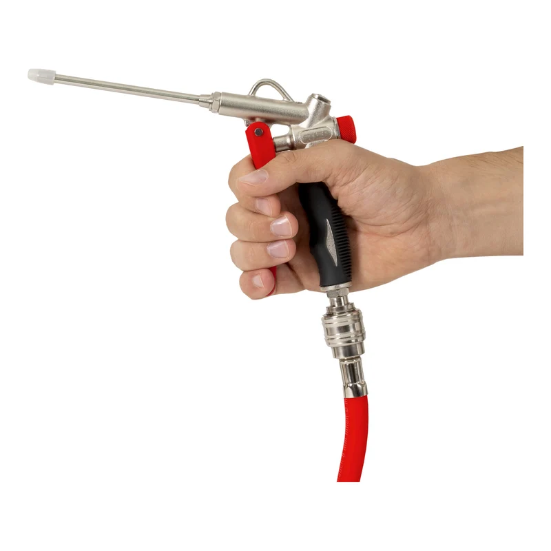 STIER Ausblaspistole mit Wechseldüse und Flow Control 1/4 Zoll Druckluftpistole