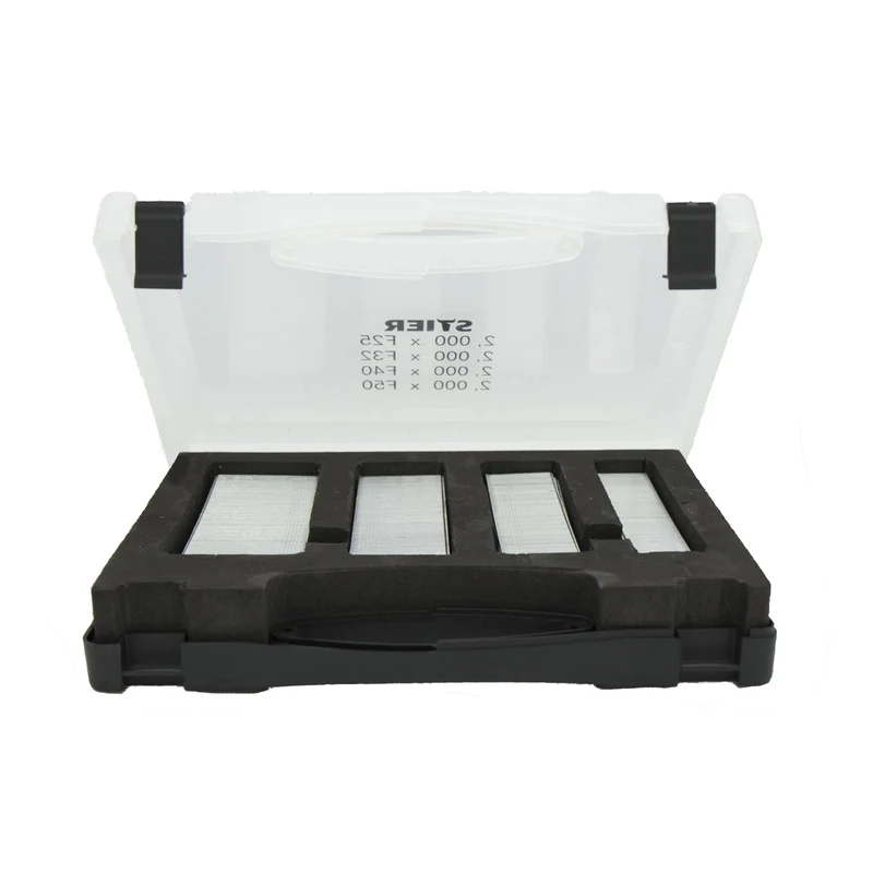 STIER Stauchkopfnägel Set(Brads) in Handwerkerkoffer 25 - 50 mm 8000 Stück