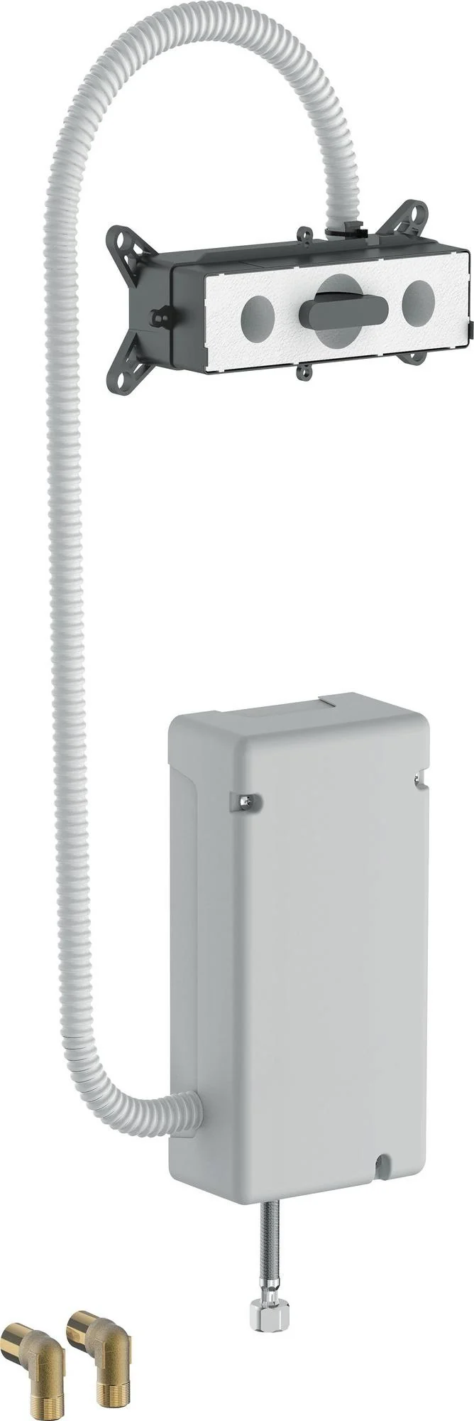 Hansgrohe RainPad iBox Control – Unterputz-Steuerung für 3 Verbraucher mit Thermostat und Smart-Home-Anbindung