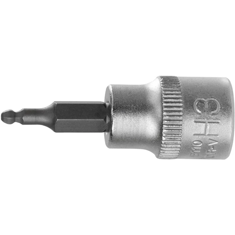 SW-Stahl Schraubendreheinsatz 3/8" Innensechskant 3 mm mit Kugelkopf