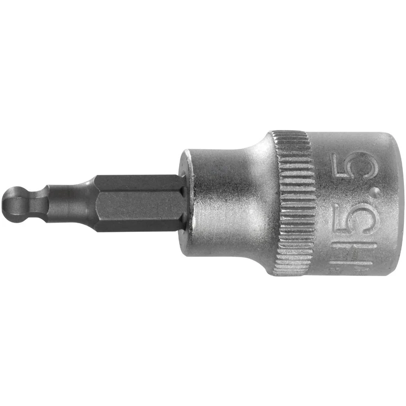 SW-Stahl Schraubendreheinsatz 3/8" Innensechskant 55 mm mit Kugelkopf