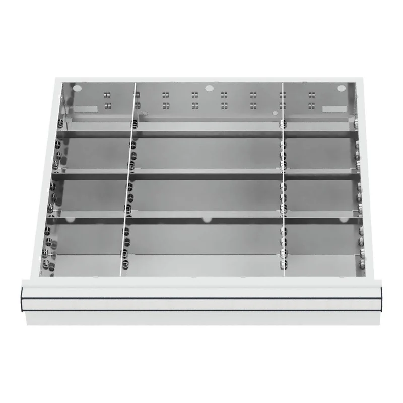 STIER Schubladeneinteilung Metalleinteilung BLH 75 mm Innenmaß 500x450 mm 12