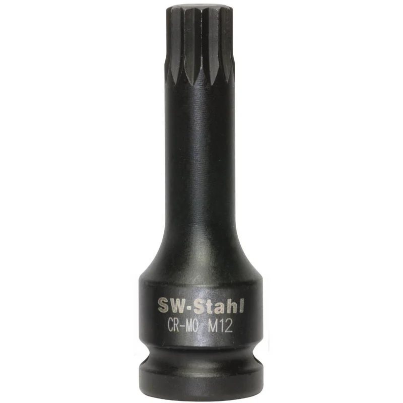 SW-Stahl IMPACT-Schraubendreheinsatz 1/2" Innenvielzahn M12 x 78 mm
