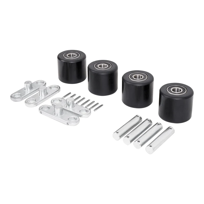 STIER Tandem-Lastrollen-Set aus robustem Nylon inkl. Achsen + Wippen für