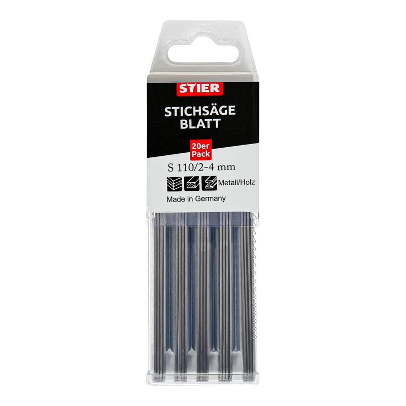 STIER Stichsägeblatt ST3156-F Metall Verbundplatten 20 Stück Schnittlänge 75 mm