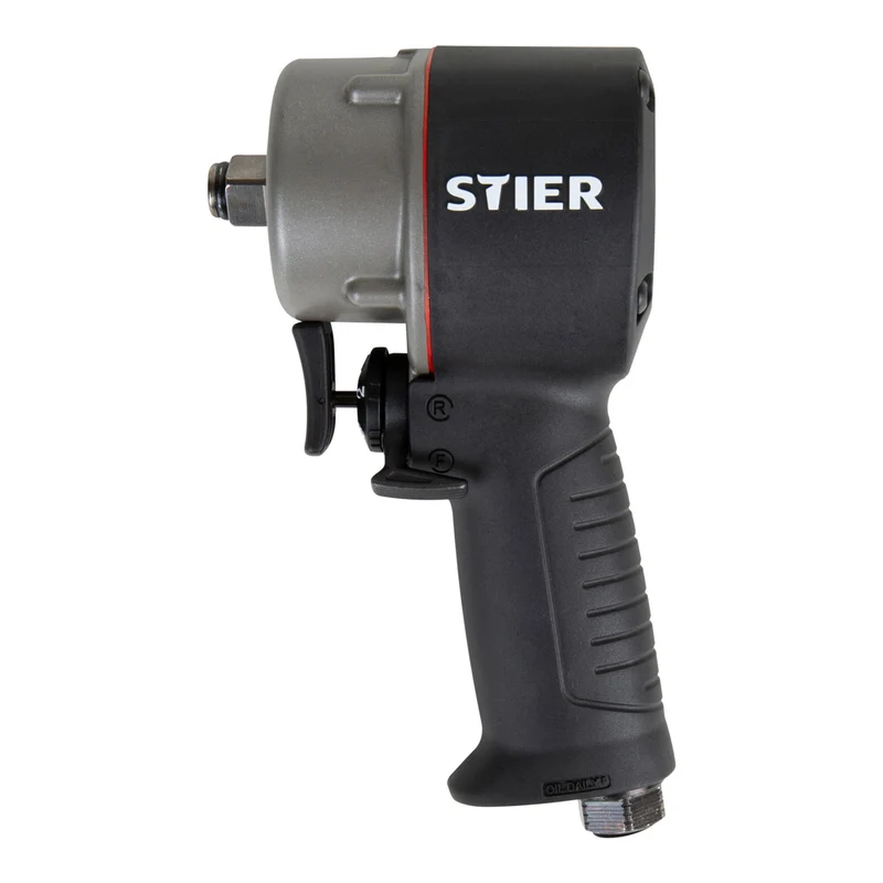 STIER Druckluft Schlagschrauber 13-MBS Extra kurz 1.275 Nm Hammer-Schlagwerk