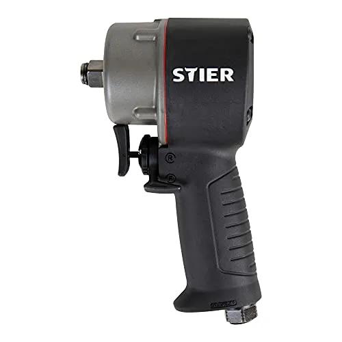 STIER Druckluft Schlagschrauber 13-MBS Extra kurz 1.275 Nm Hammer-Schlagwerk