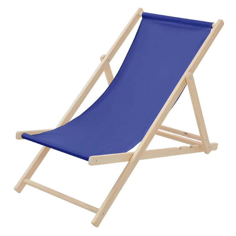 ECD Germany | Gartenliege klappbar aus Holz Strandliege Strandstuhl Sonnenliege
