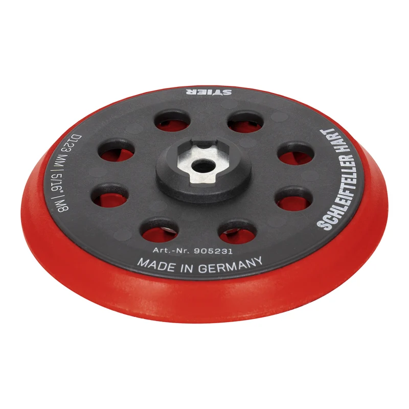 STIER Schleifteller Stützteller hart D123mm 5/16“ M8 für Exzenterschleifer 120mm