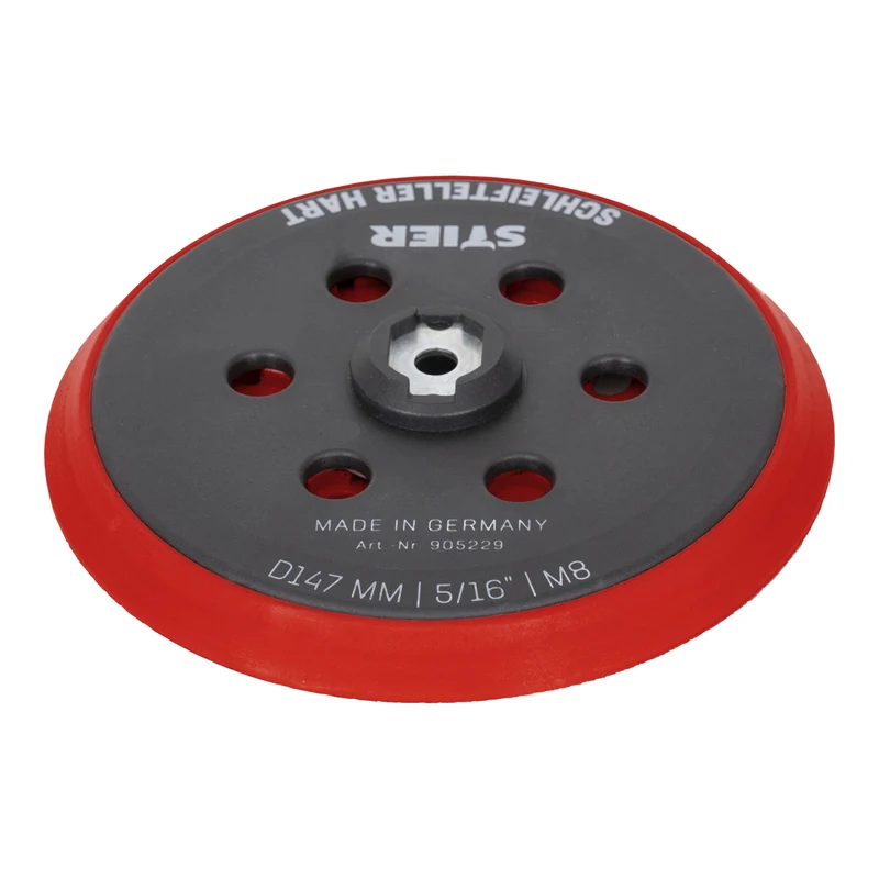 STIER Schleifteller Stützteller hart D147mm 5/16“ M8 für Exzenterschleifer 150