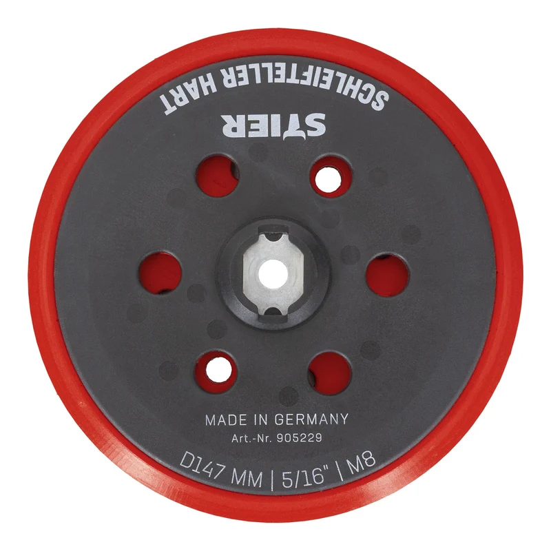 STIER Schleifteller Stützteller hart D147mm 5/16“ M8 für Exzenterschleifer 150