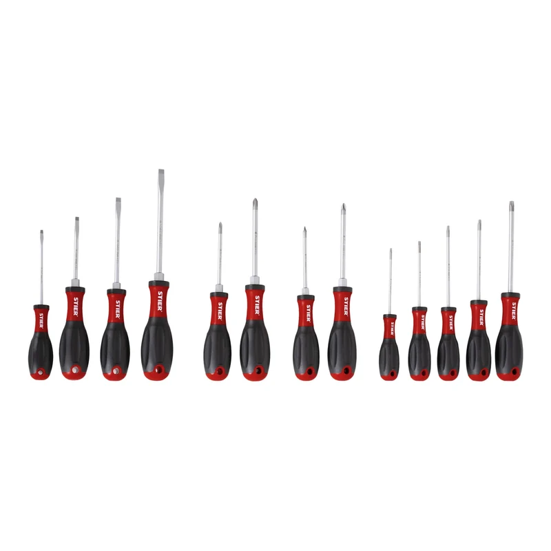 STIER Schraubendreher-Satz Big Pack 13-teilig mit Schlitz- Phillips- Pozidriv-
