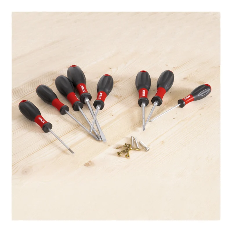 STIER Schraubendreher-Satz Big Pack 13-teilig mit Schlitz- Phillips- Pozidriv-