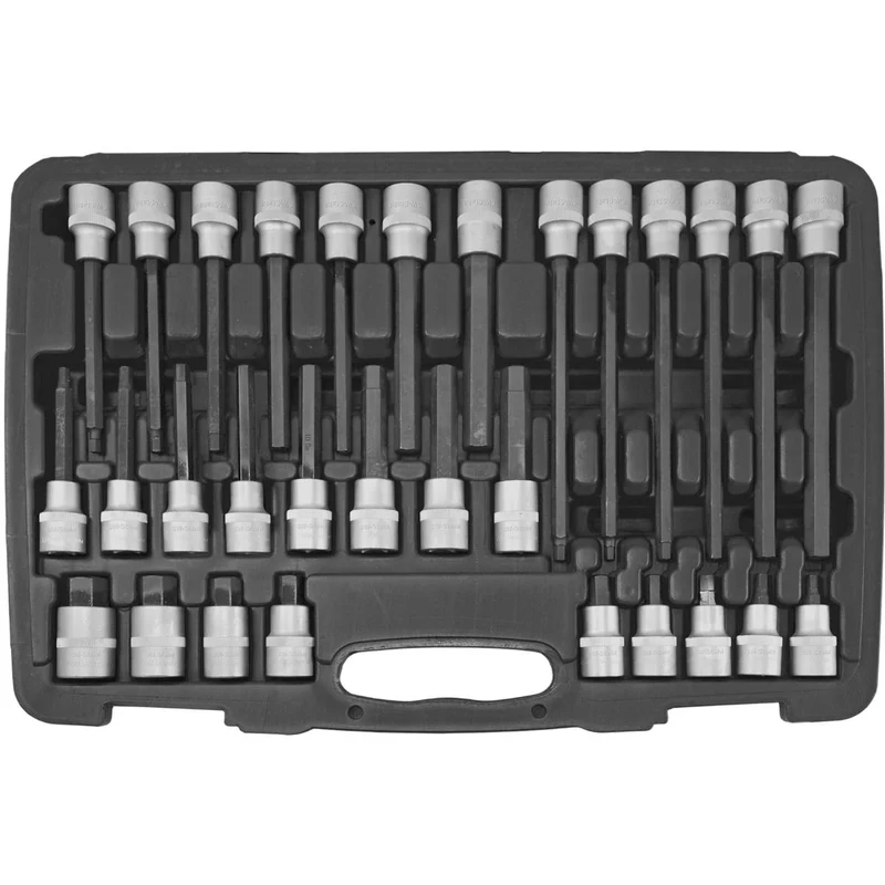 SW-Stahl Schraubendreheinsätze 1/2" Innensechskant 5-19 mm 30-teilig