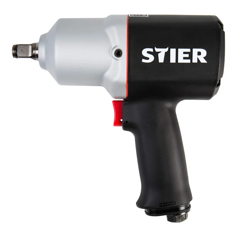 STIER Druckluft Schlagschrauber 15-PC leicht vierkant max. 1.054 Nm 1/2 Zoll