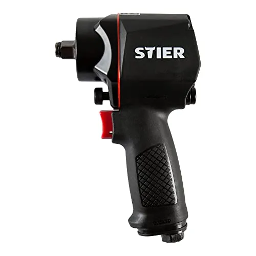 STIER Druckluft Schlagschrauber 14-KBS Extra kurz 1400 Nm Doppelammer-Schlagwerk