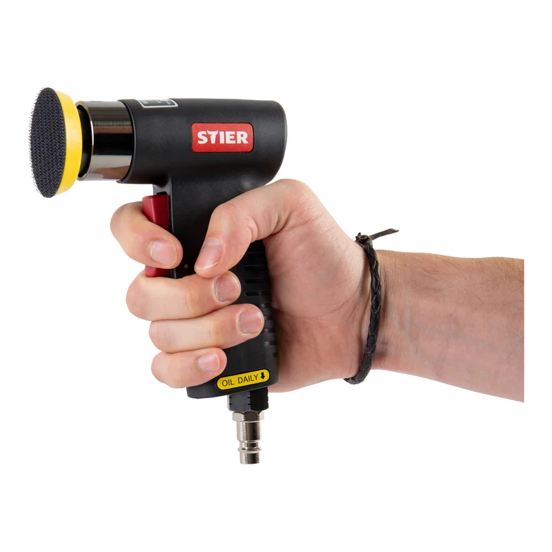 STIER Mini-Exzenterschleifer-Satz ME-26 Länge 100 mm 64-teilig