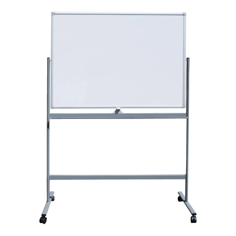 STIER Mobiles Whiteboard 1200x900mm magnetisch mit Fahrgestell