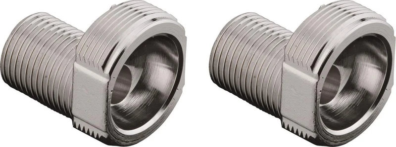 HANSGROHE Kugel S-Anschluss-Set G 1/2 x M36x1,5 – 2 Stück, Stichmaß 150 ± 16 mm