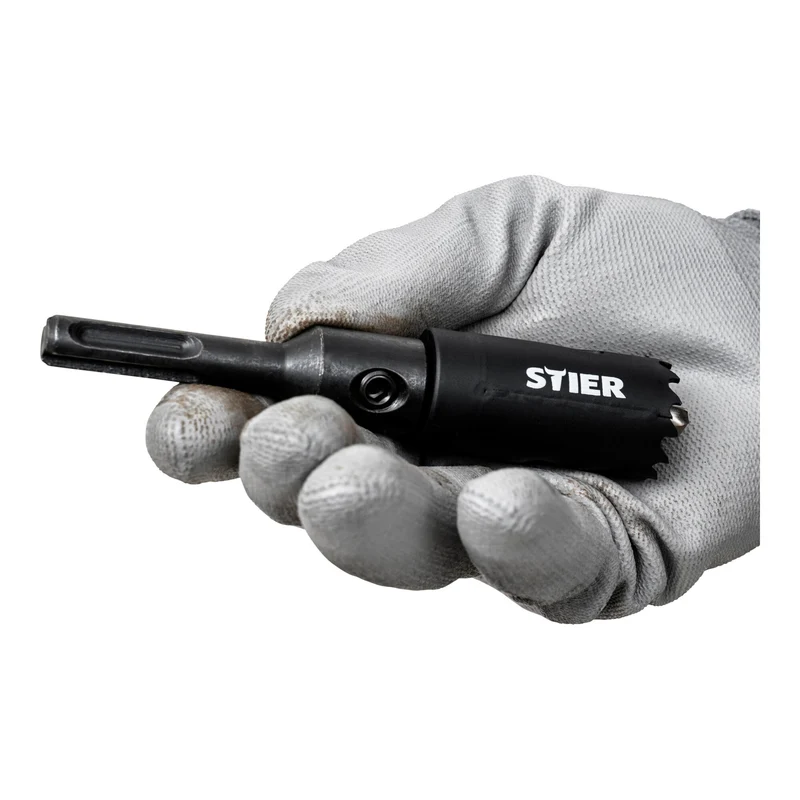 STIER SDS Plus Adapter 1/2" 20 UNF für Lochsägen 14-32 mm inkl. Inbusschlüssel