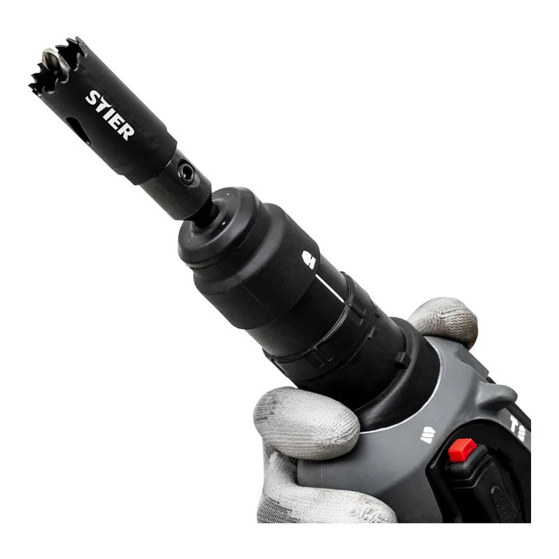 STIER SDS Plus Adapter 1/2" 20 UNF für Lochsägen 14-32 mm inkl. Inbusschlüssel