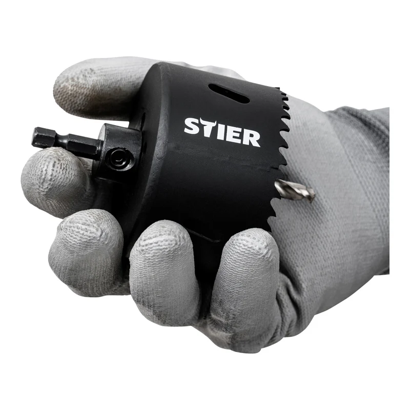 STIER 1/4" HEX Adapter 5/8" 18 UNF für Lochsägen 32-60 mm inkl. Inbusschlüssel
