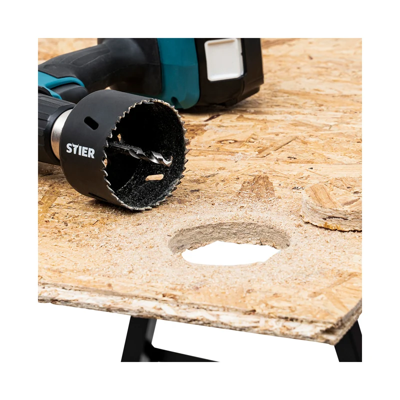 STIER 1/4" HEX Adapter 5/8" 18 UNF für Lochsägen 32-60 mm inkl. Inbusschlüssel