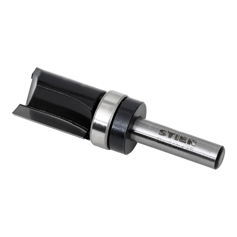 STIER Bündigfräser mit Anlaufkugellager Hart- 8 mm Durchmesser 19 mm Nutzlänge
